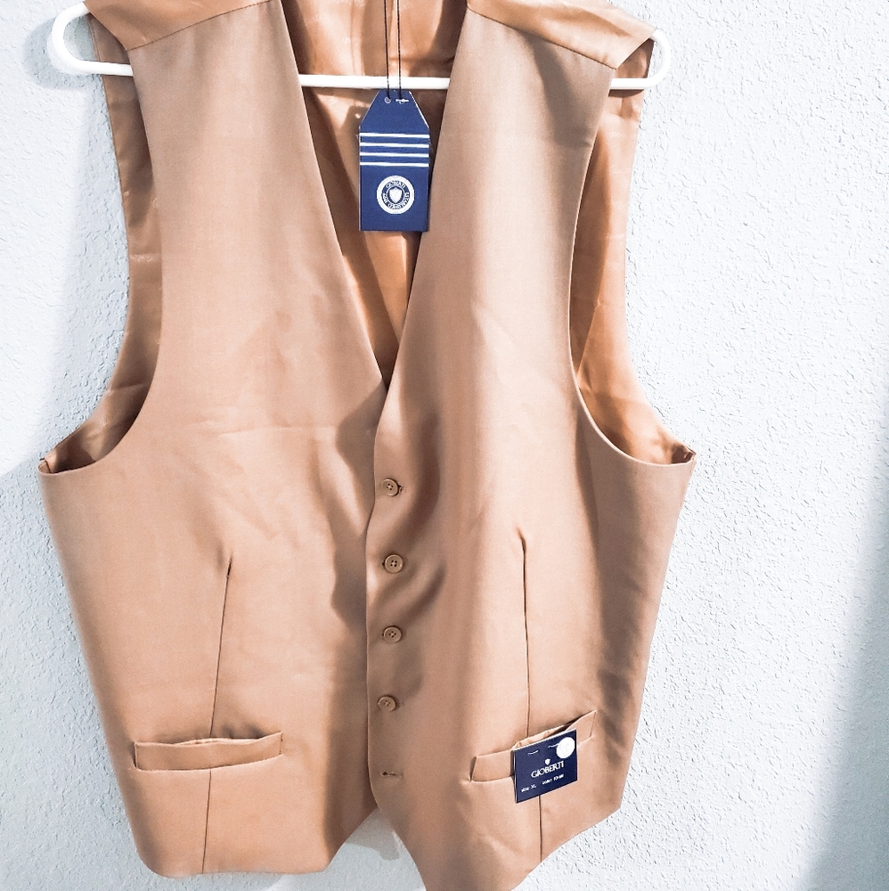 Mens Tan Vest